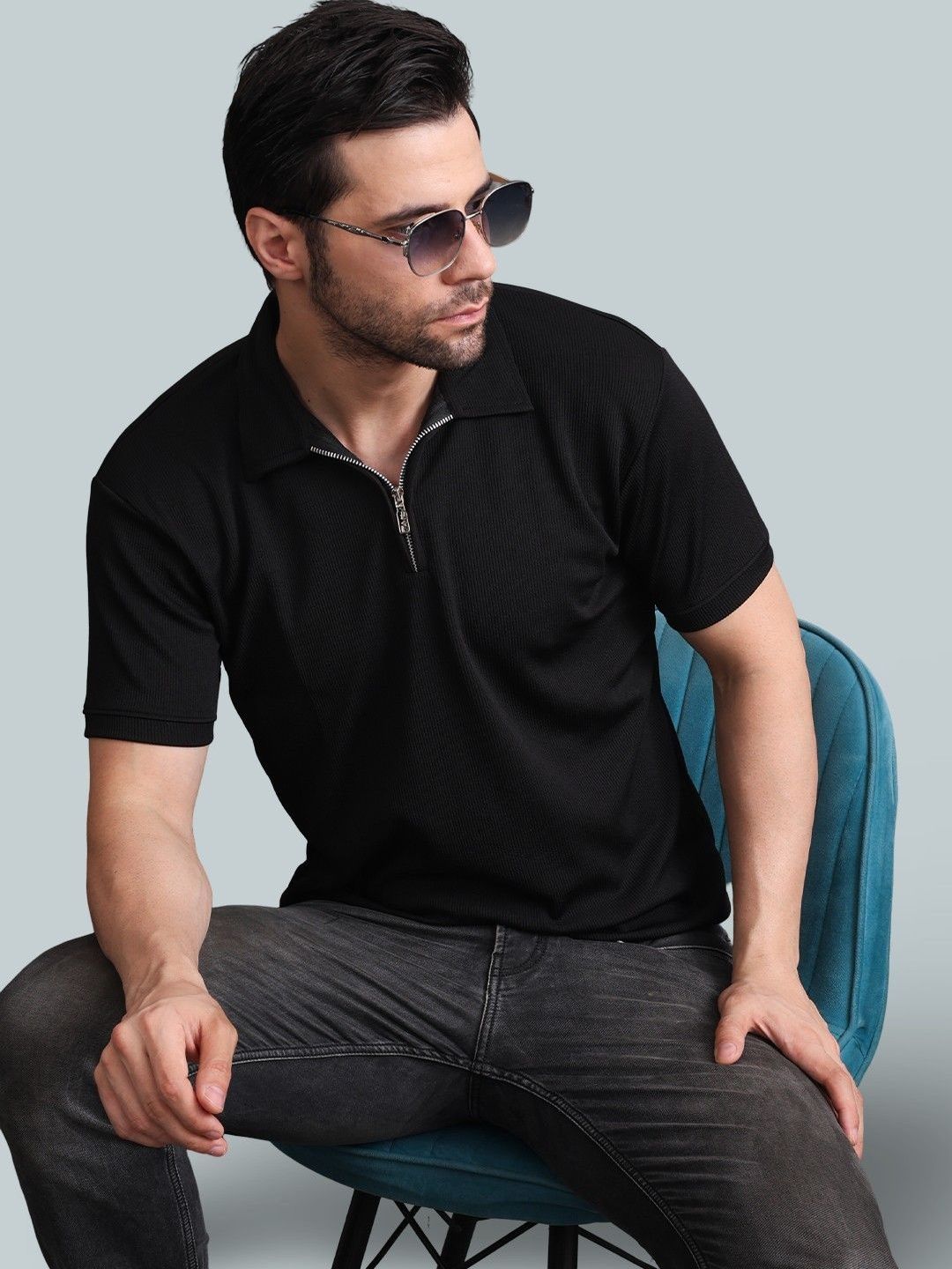 GRACIT Men Polo Collar T-shirt