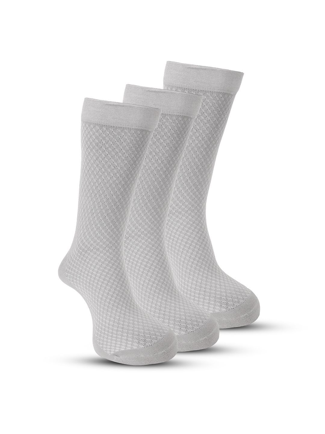 RYSN Men Pack of 3 Cotton Patterned Calf Length Socks