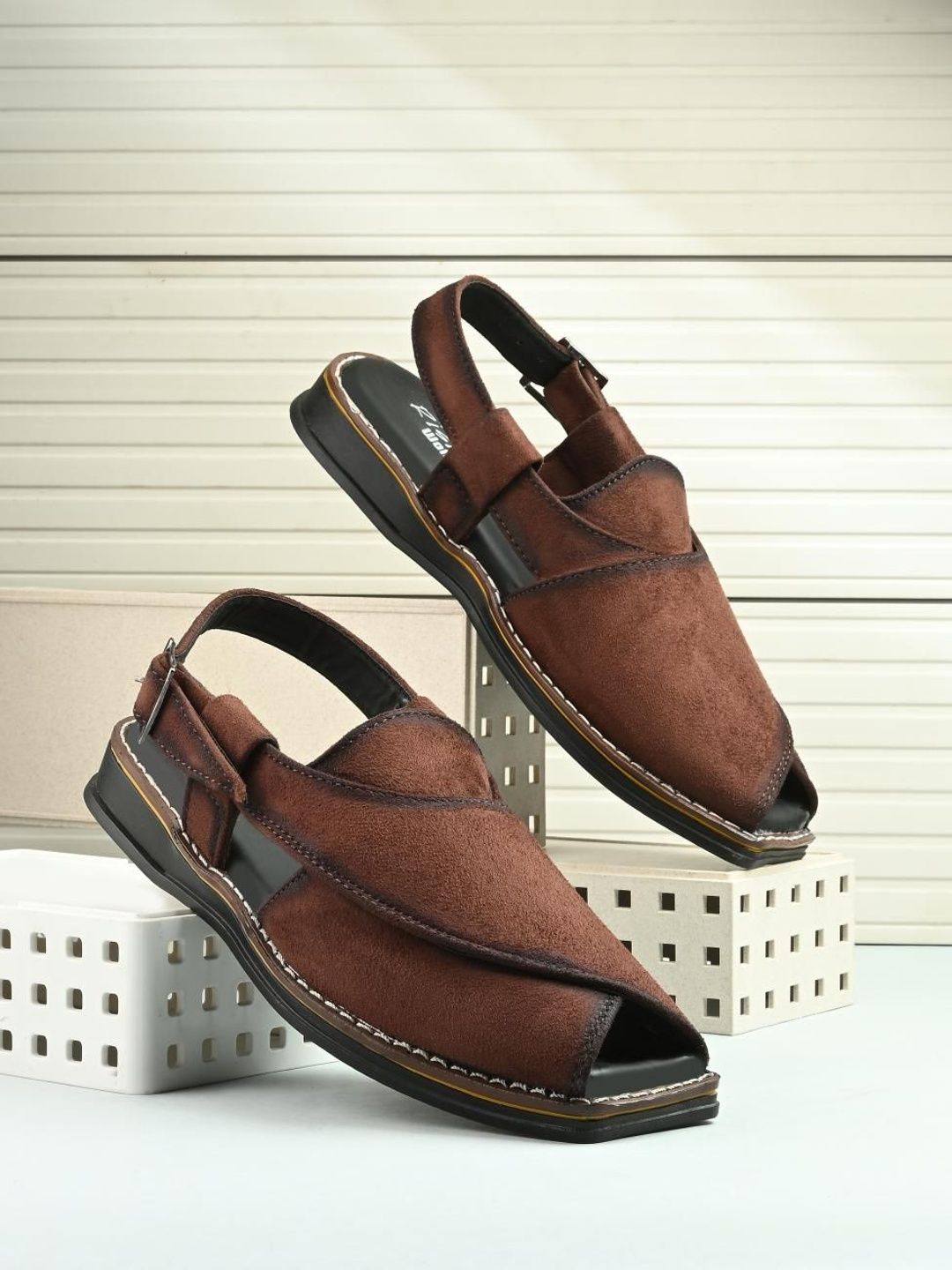 HERE&NOW Men Comfort Ethnic Sandals