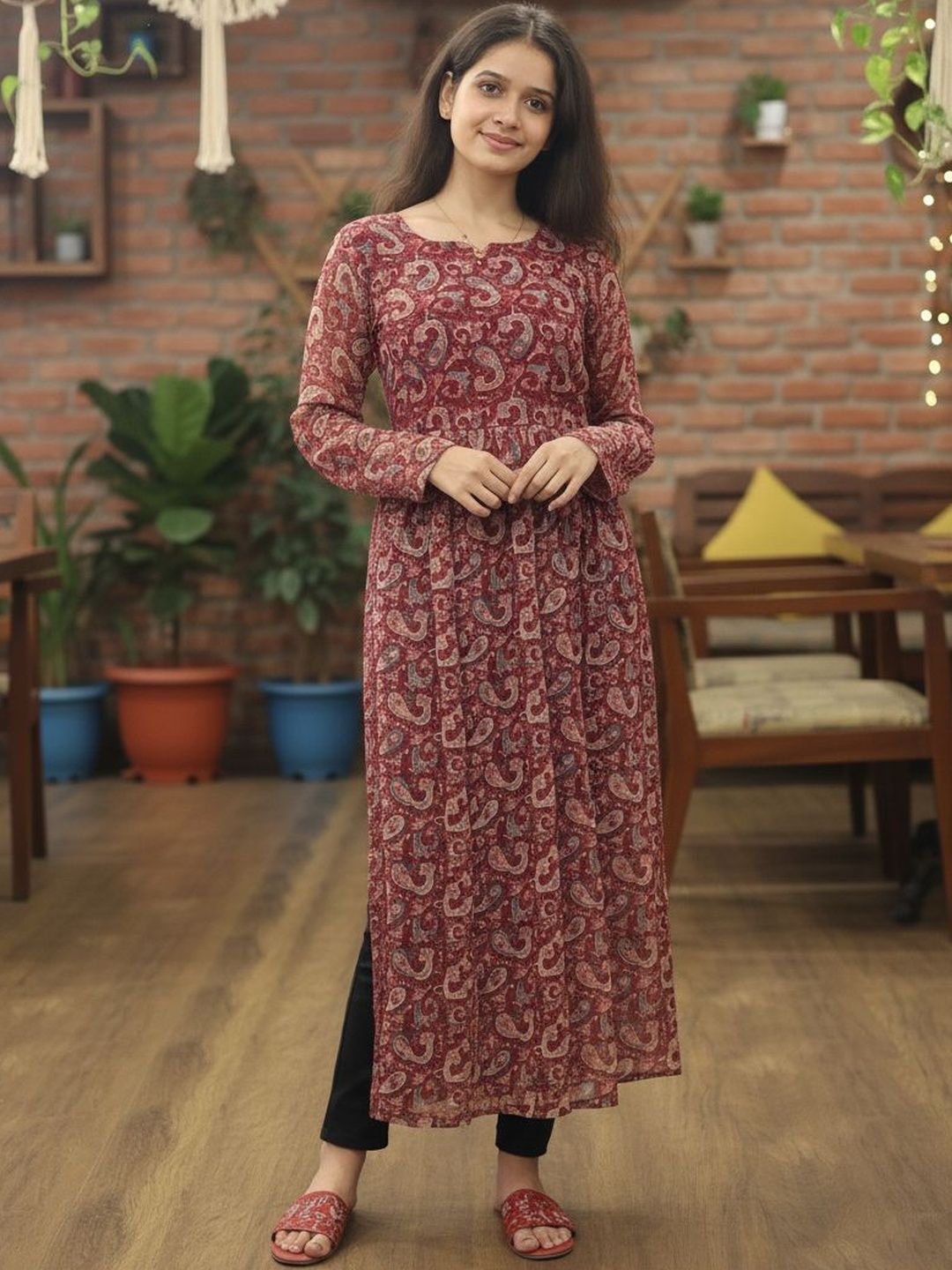 KALINI Paisley Printed Kurti