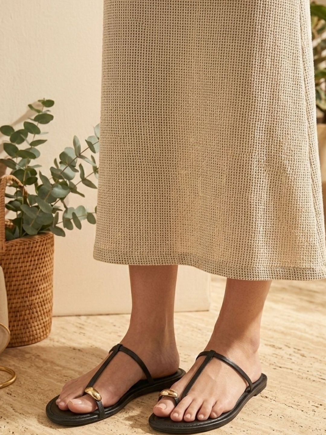CAI Noor Black Flats