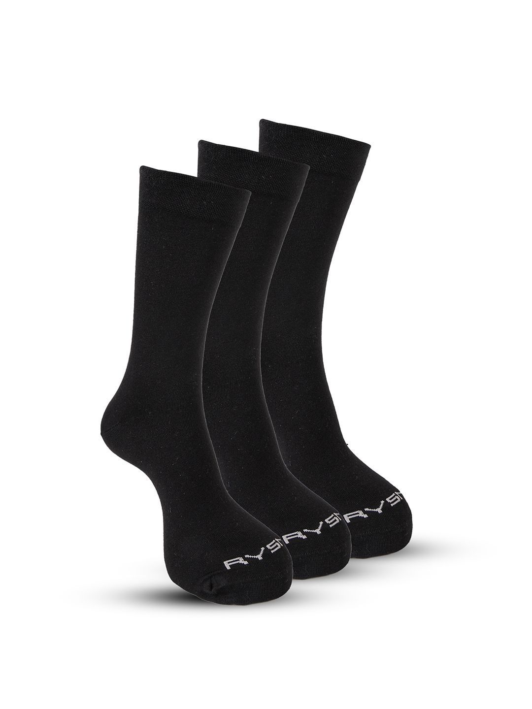 RYSN Men Pack of 3 Cotton Calf Length Socks