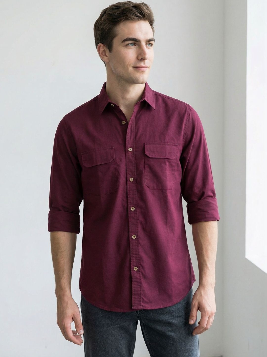 Mast & Harbour Men Classic Casual Shirt