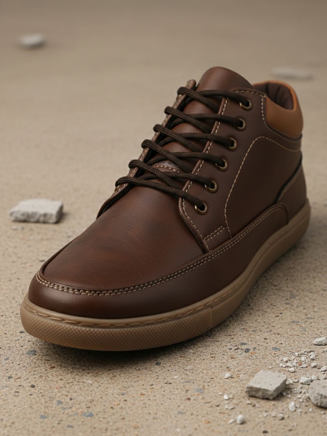 The Roadster Lifestyle Co Men Round Toe Lace-Ups Sneakers