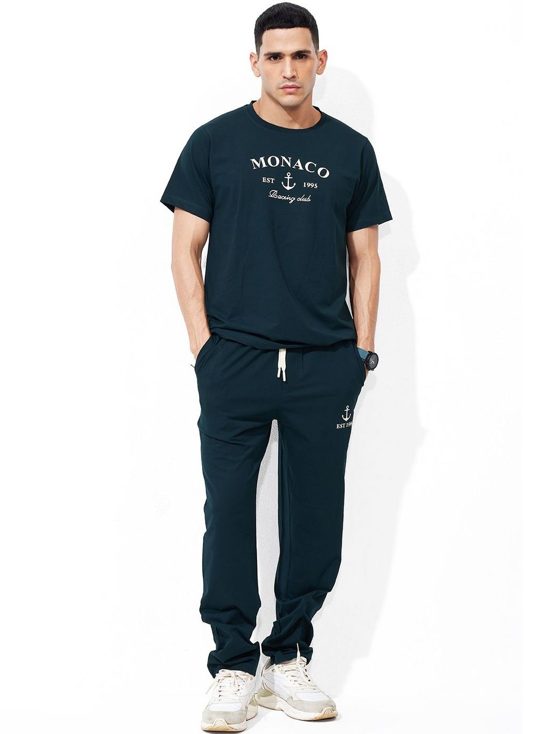 WEET Men Printed Night suit