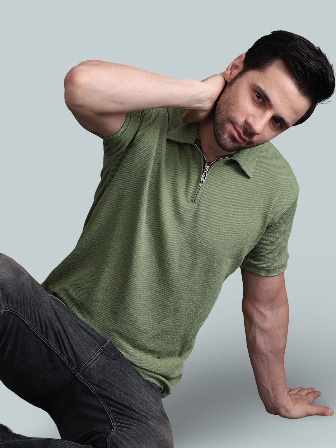 GRACIT Men Polo Collar T-shirt