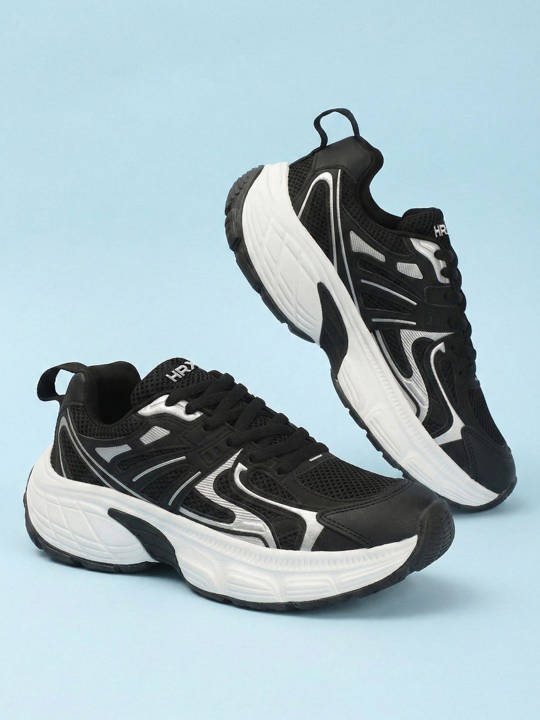 HRX by Hrithik Roshan Hrx-vacuum X2 Black Silver Casual Shoes