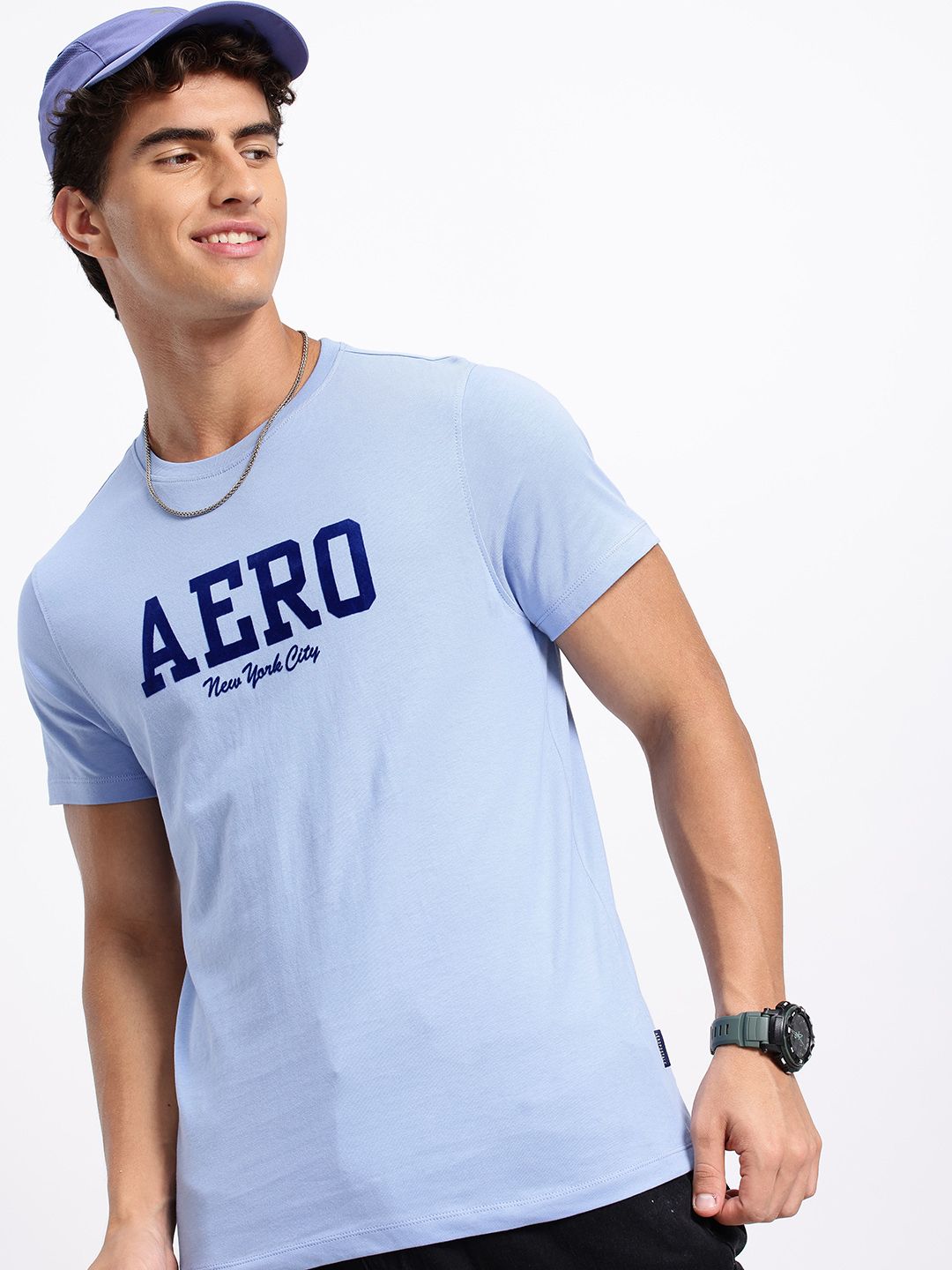 Aeropostale Typography Printed Pure Cotton T-shirt