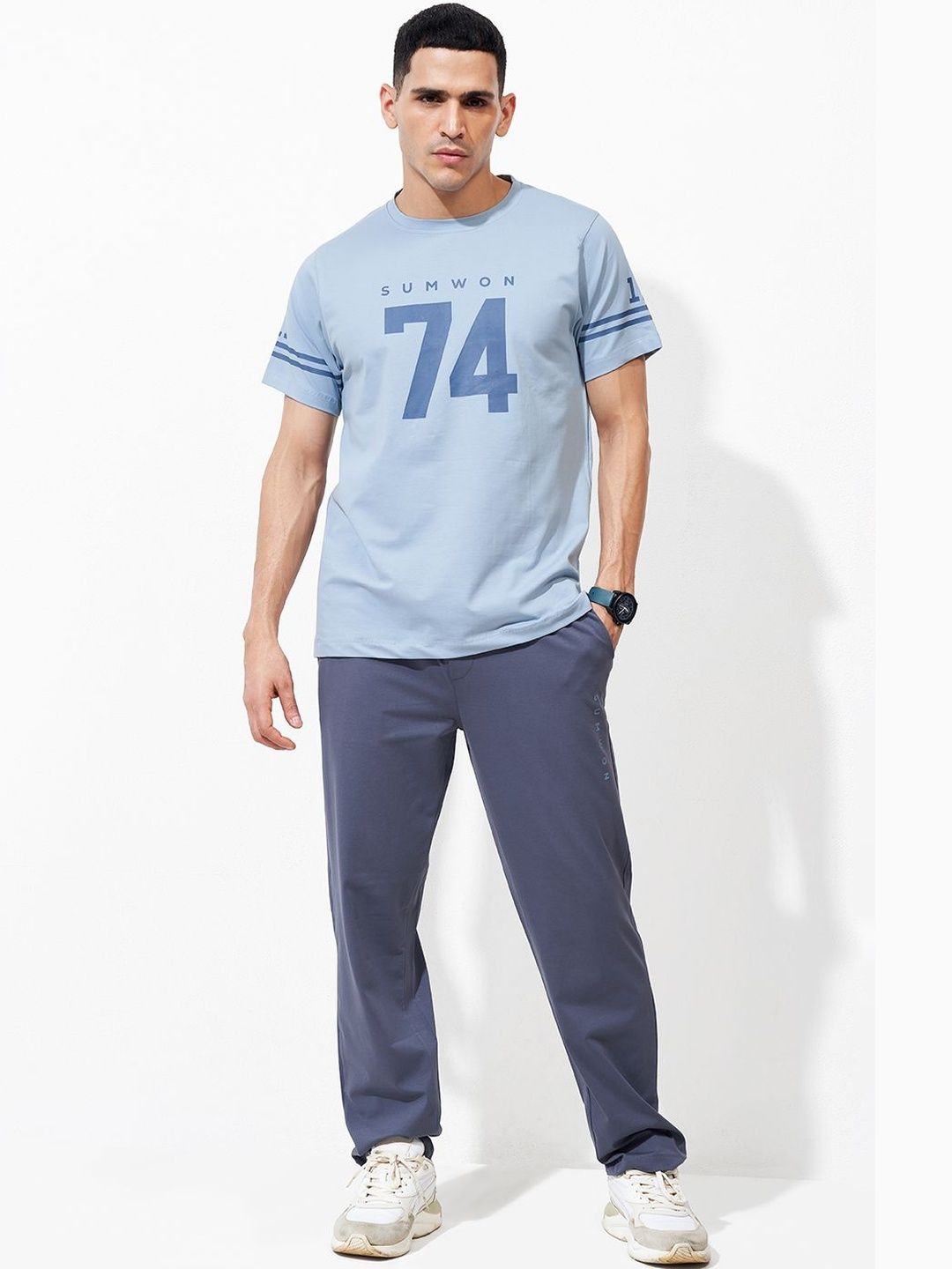 WEET Men Printed Night suit