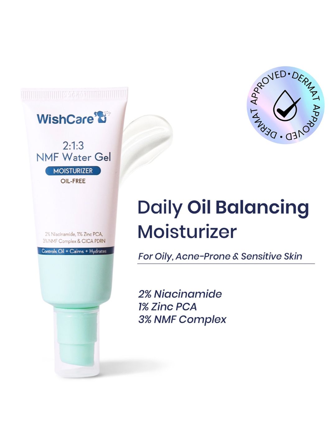 WishCare 2:1:3 NMF Water Gel Moisturizer- 50 ml