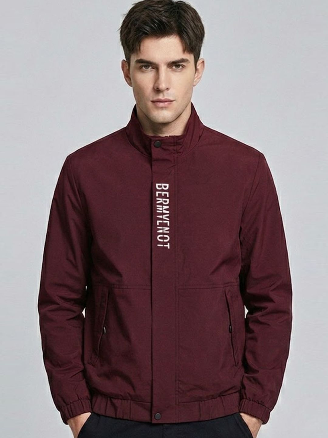 MIA FASHION Men Windcheater Biker Jacket