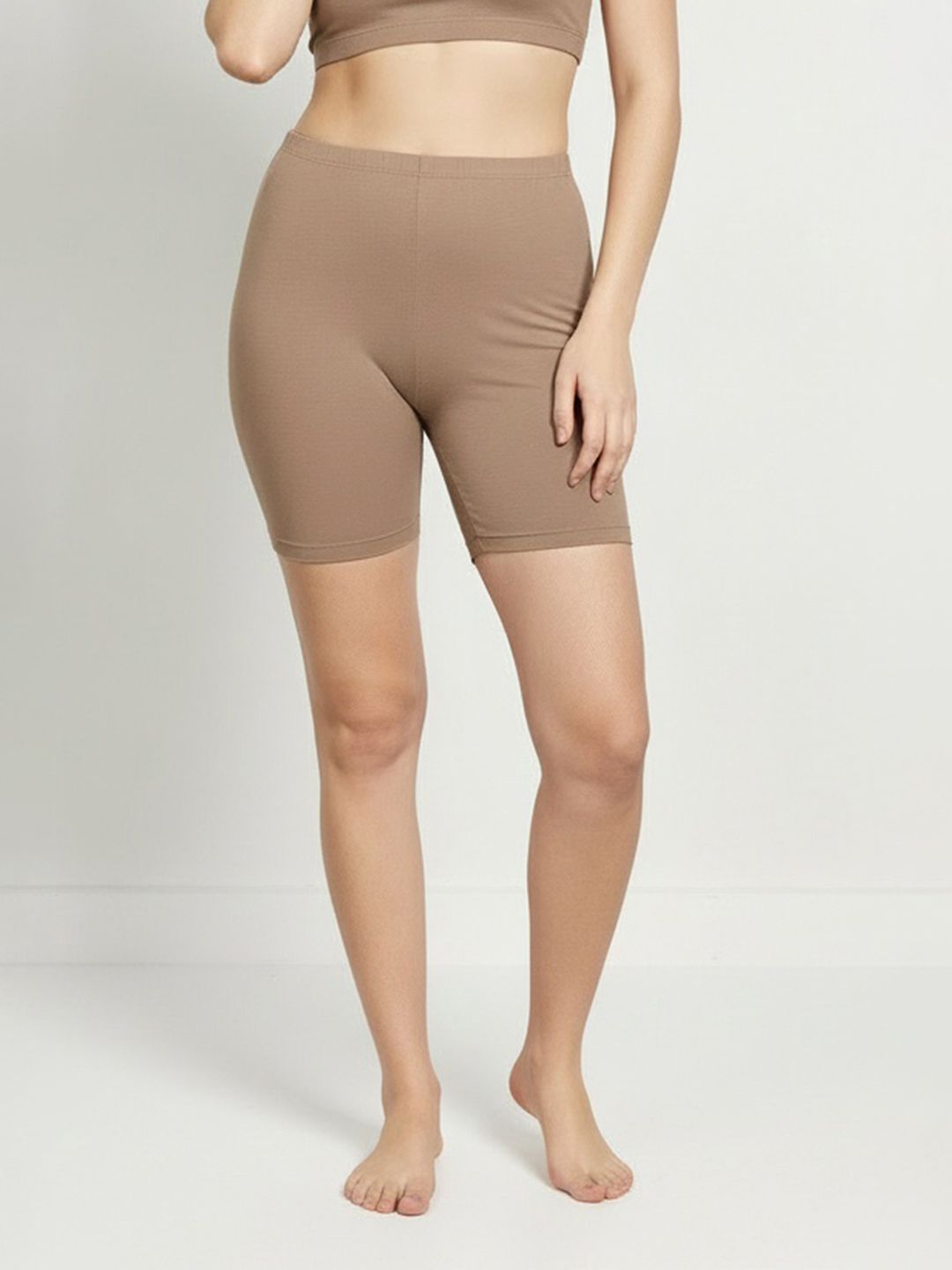 Solid Boy Shorts Zivame Beige Solid Boy Shorts ZI60B8CORE0SKIN