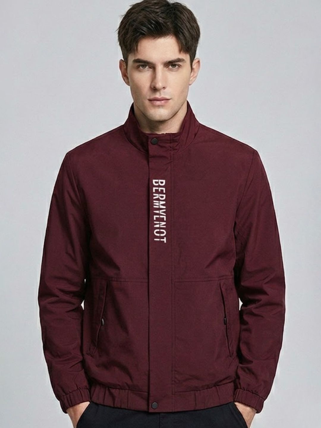 CARABA Men Lightweight Biker Jacket