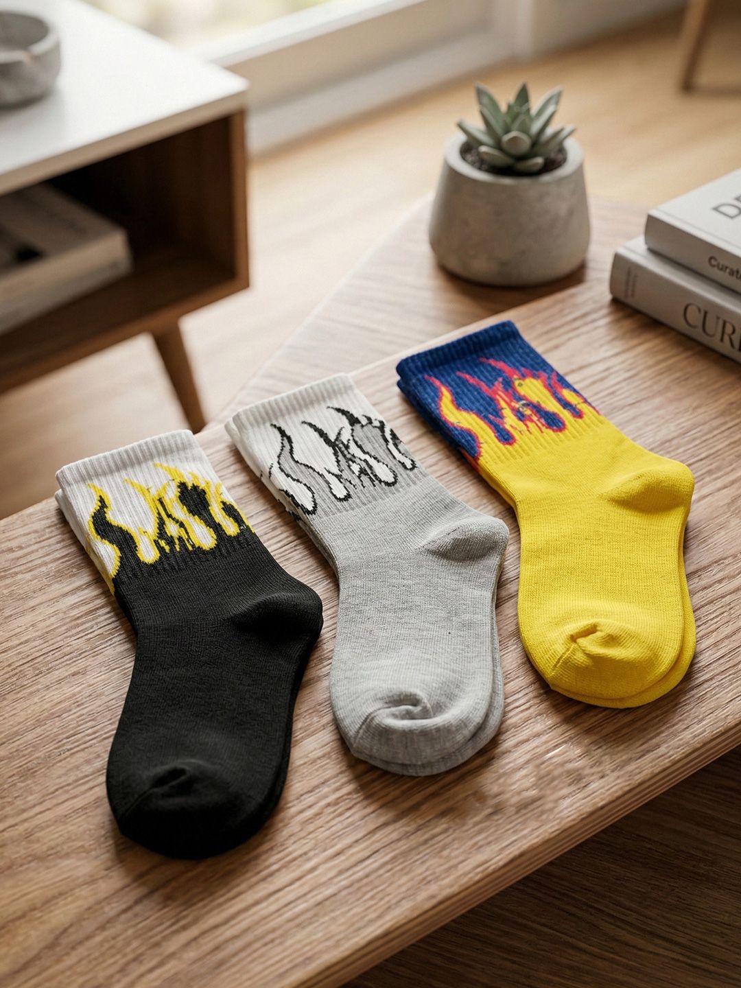 Moda Rapido Men Pack of 3 Patterned Above Ankle Socks