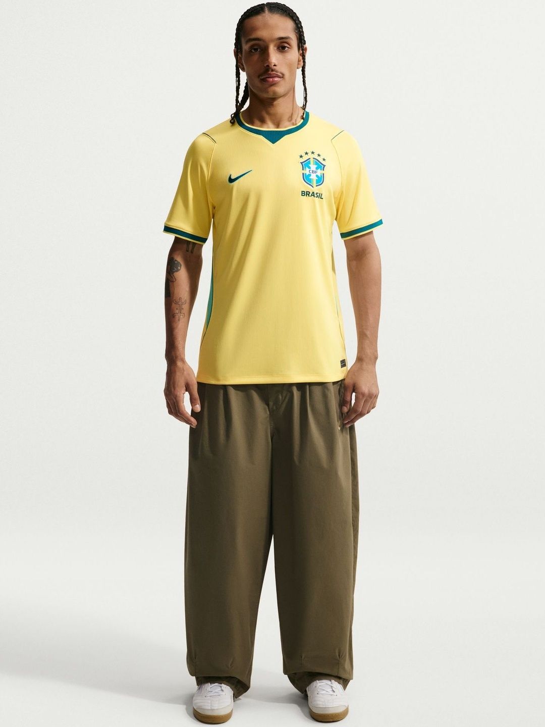 Brazil 2026 Stadium Home 's Dri-FIT Football Replica Jersey