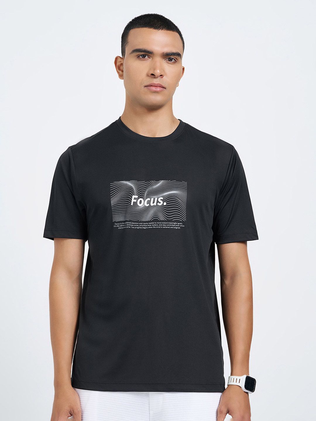 Ajile by Pantaloons Men Printed Round Neck T-shirt