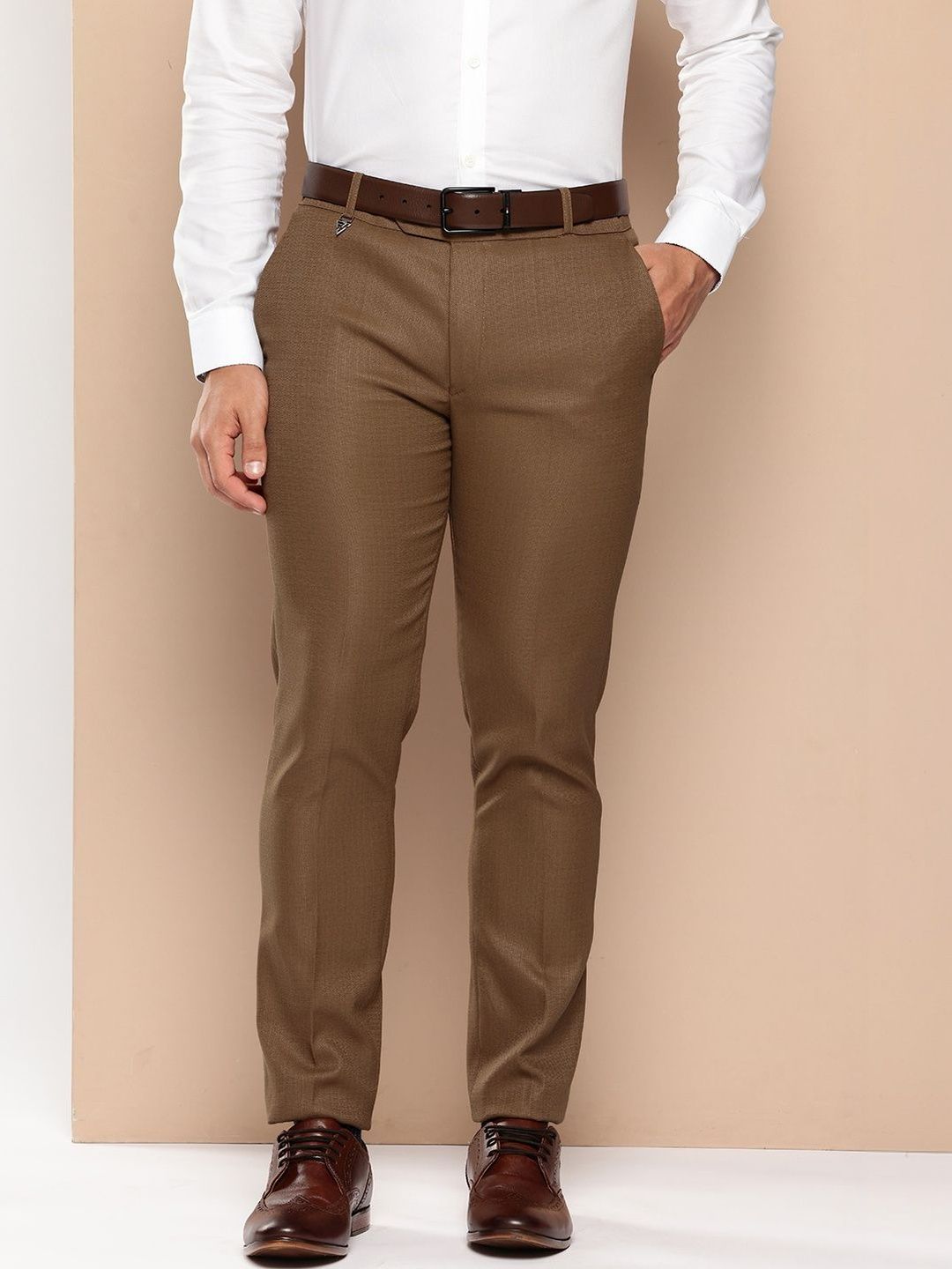 R.Code by The Roadster Life Co. Men's Tailored Fit Formal Trouser