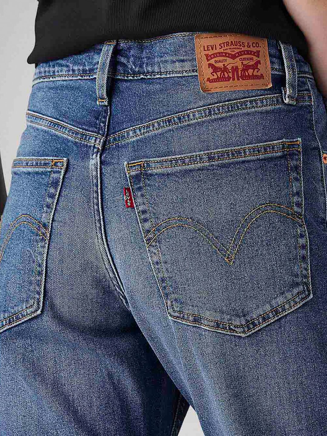 Classic Bootcut Mid-Rise Light Fade Stretchable Jeans