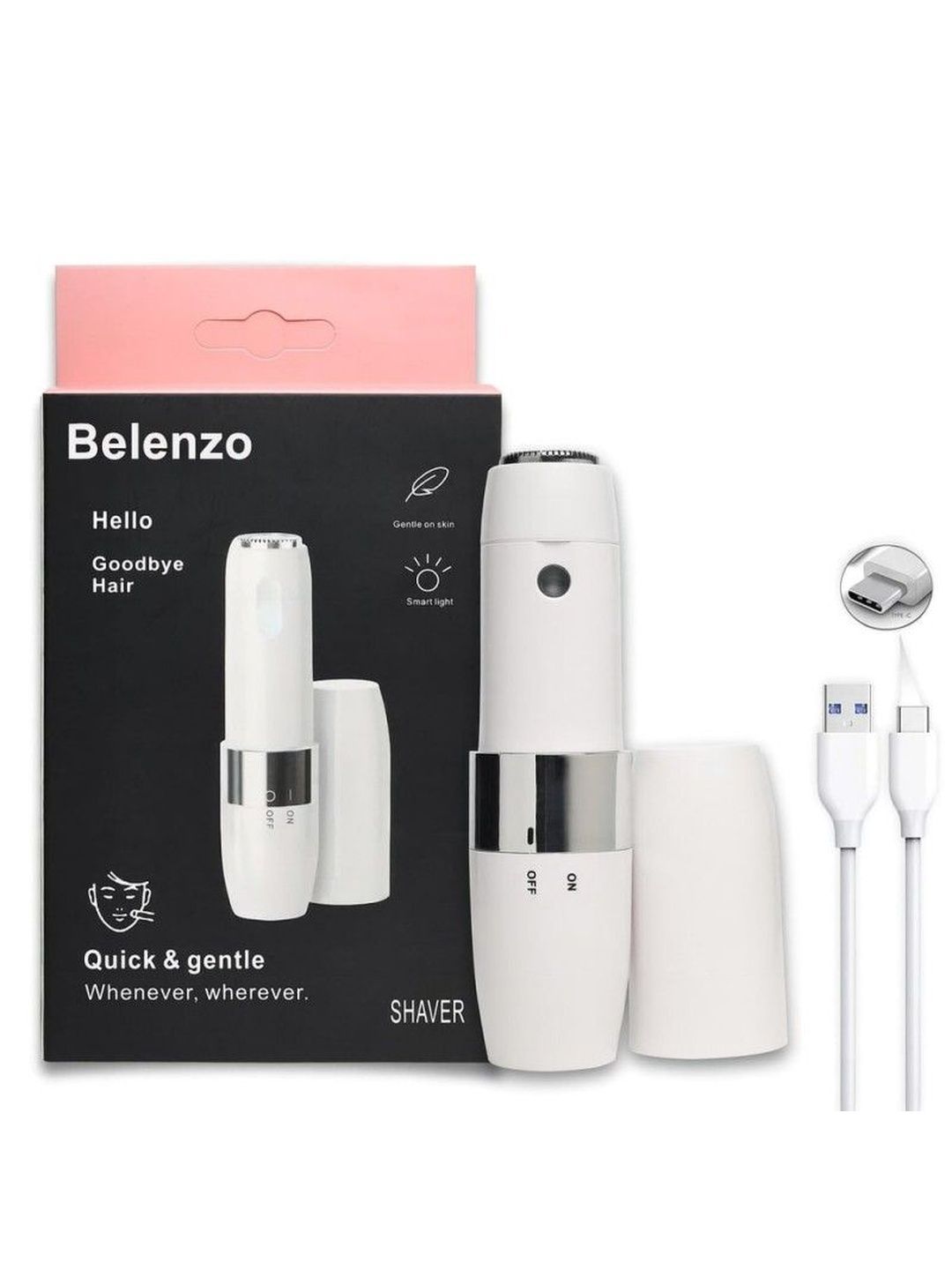 BELENZO Rechargeable Face Trimmer For Facial Hair
