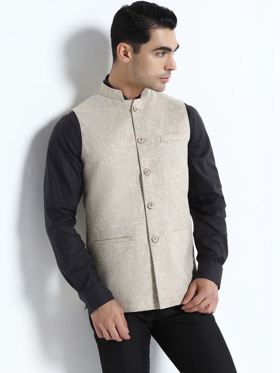 TAHVO Woven Nehru Jackets