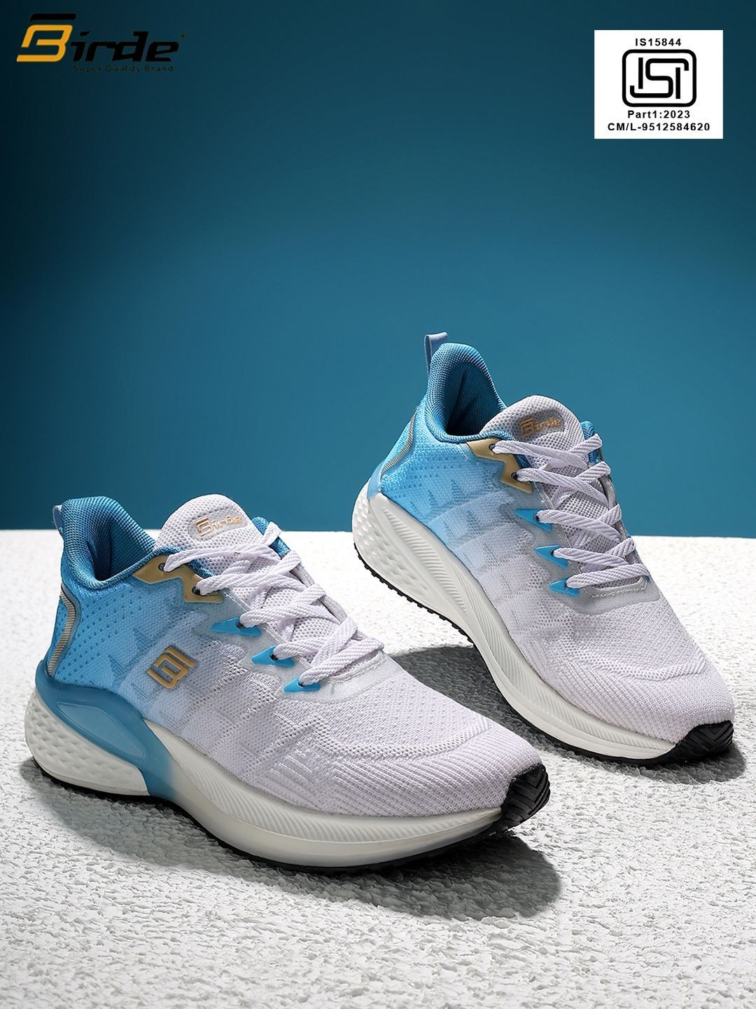 BIRDE Men Mesh Running Non-Marking Shoes