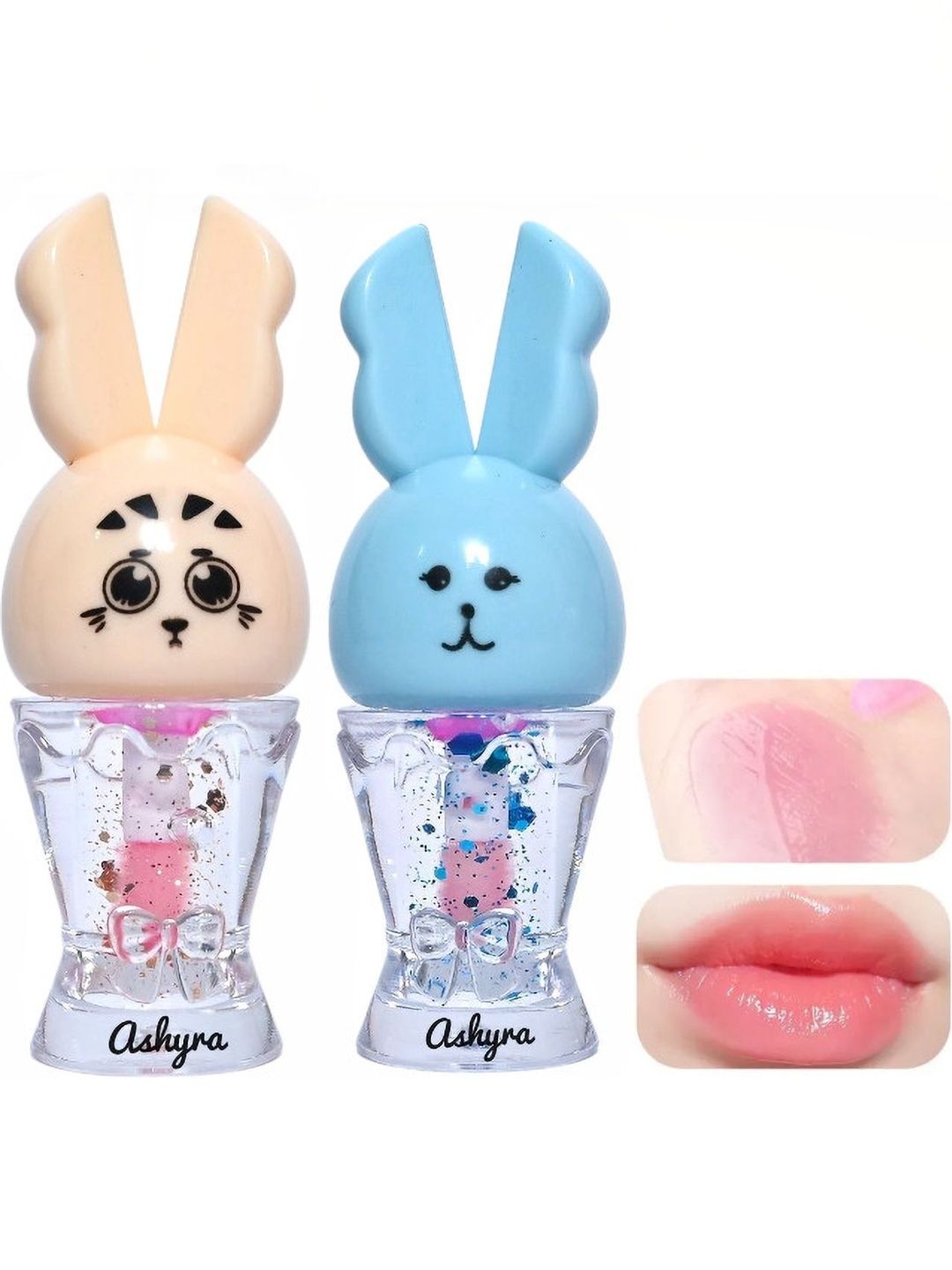 Ashyra Set Of 2 Moisturizing Glossy Lip Gloss - 2.7 ml Each