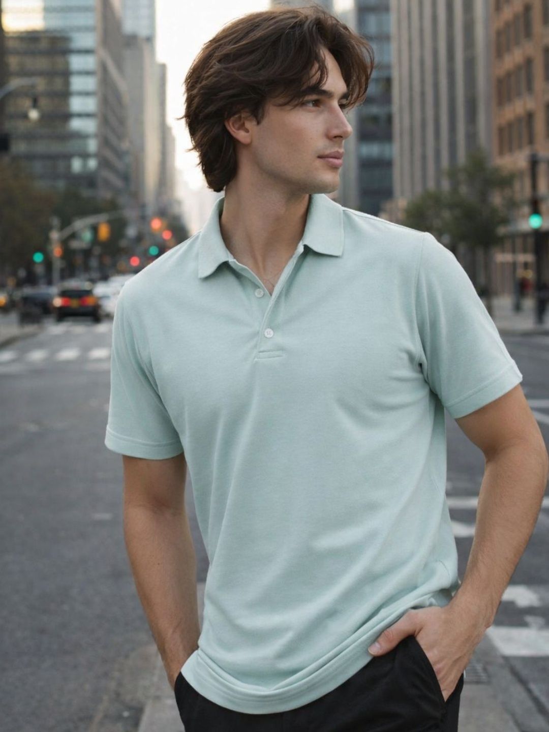 Metronaut Men Polo Collar T-shirt