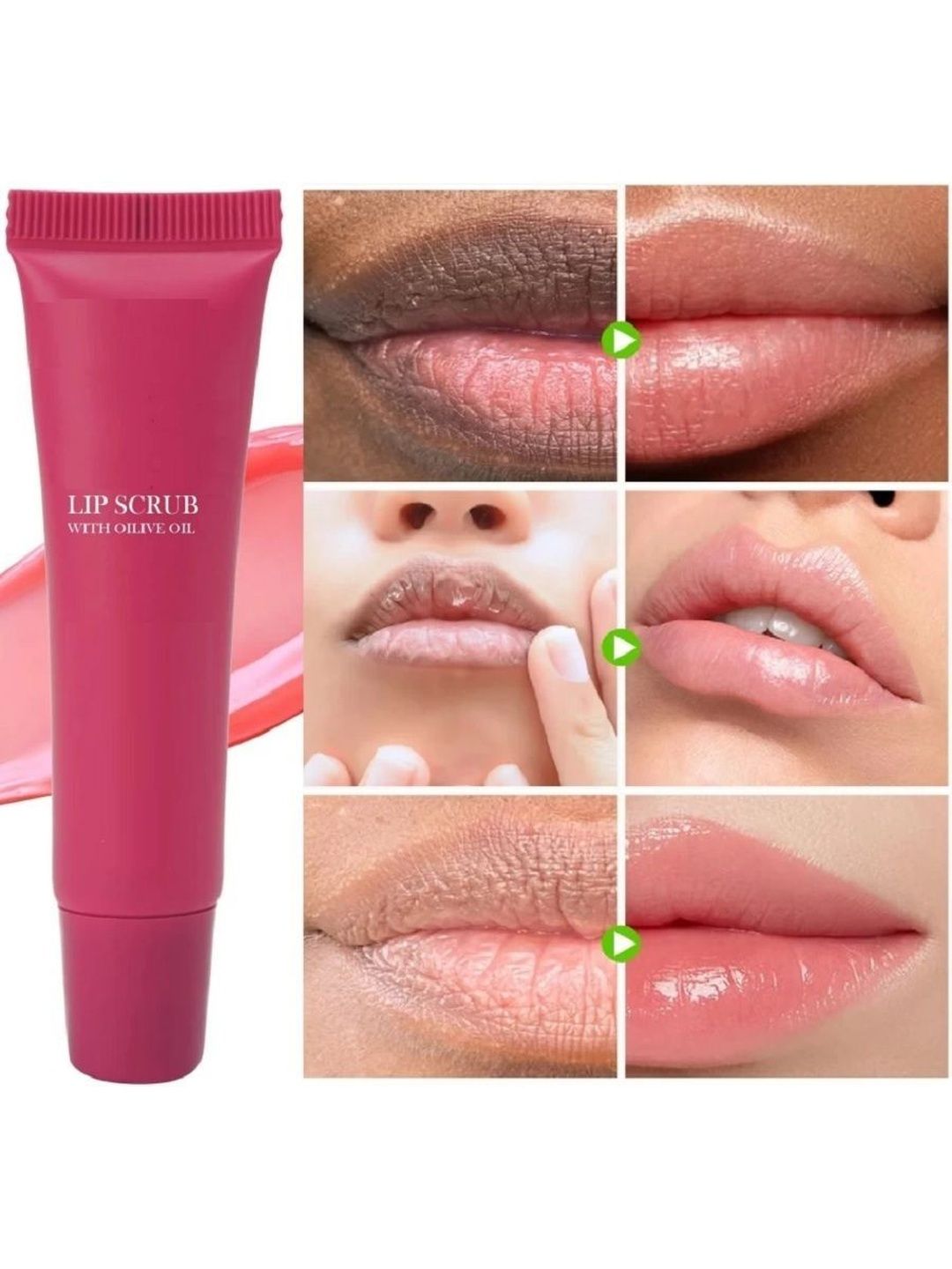 Jiwoo Olive Oil Lips Scrub For Pigmented - 10 g