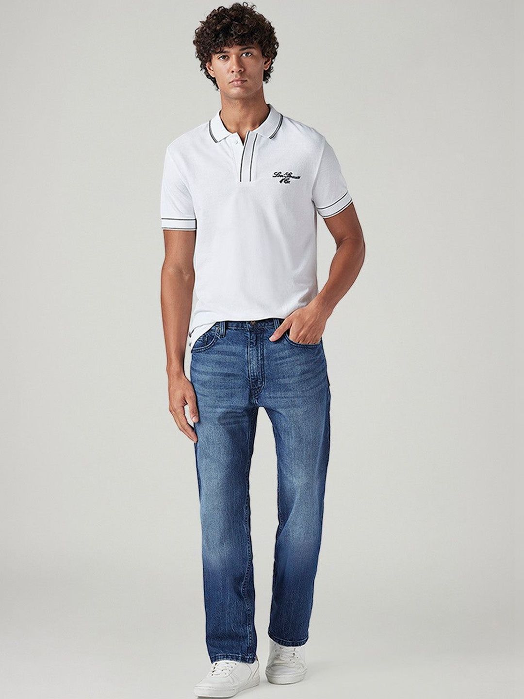 price history - Levis Men Classic Slim Fit Mid-Rise Light Fade Stretchable Jeans