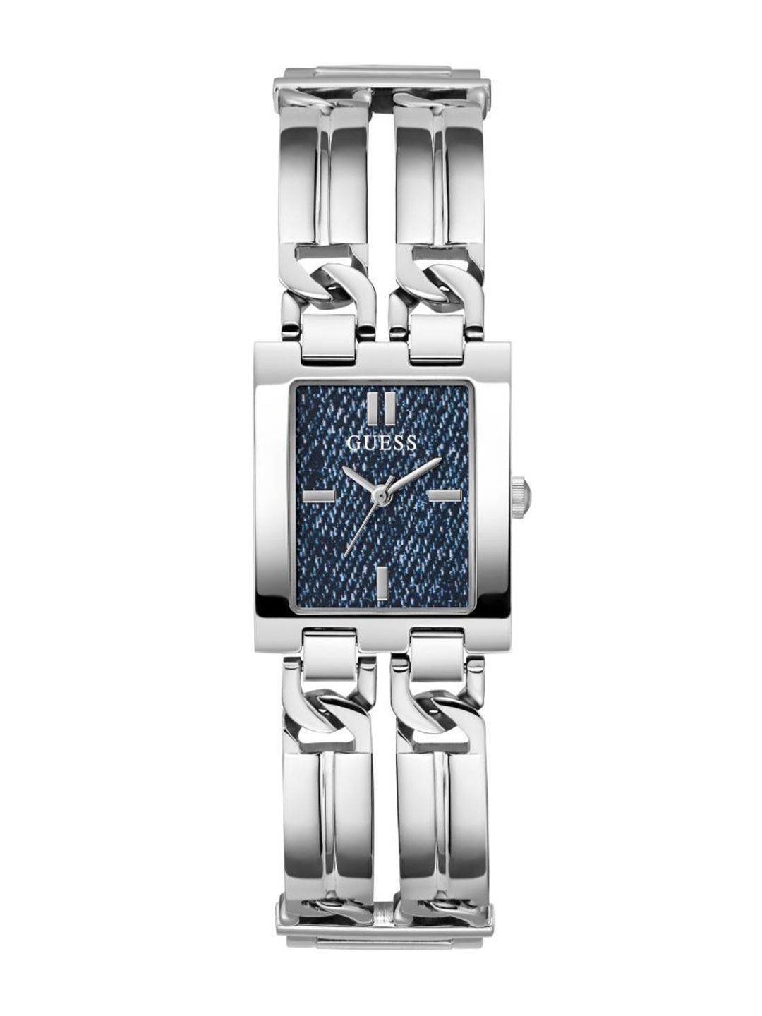 GUESS GUESS Women Brass Dial & Stainless Steel Bracelet Style Straps Analogue Watch GW0807L1
