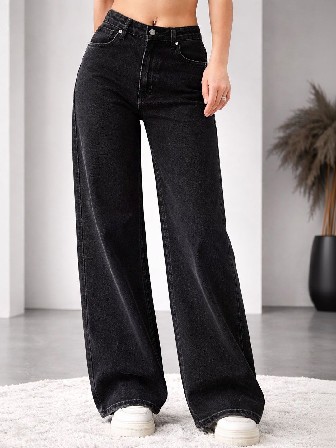 KASHIANXSTYLE Women Comfort Relaxed Fit High-Rise Stretchable Jeans