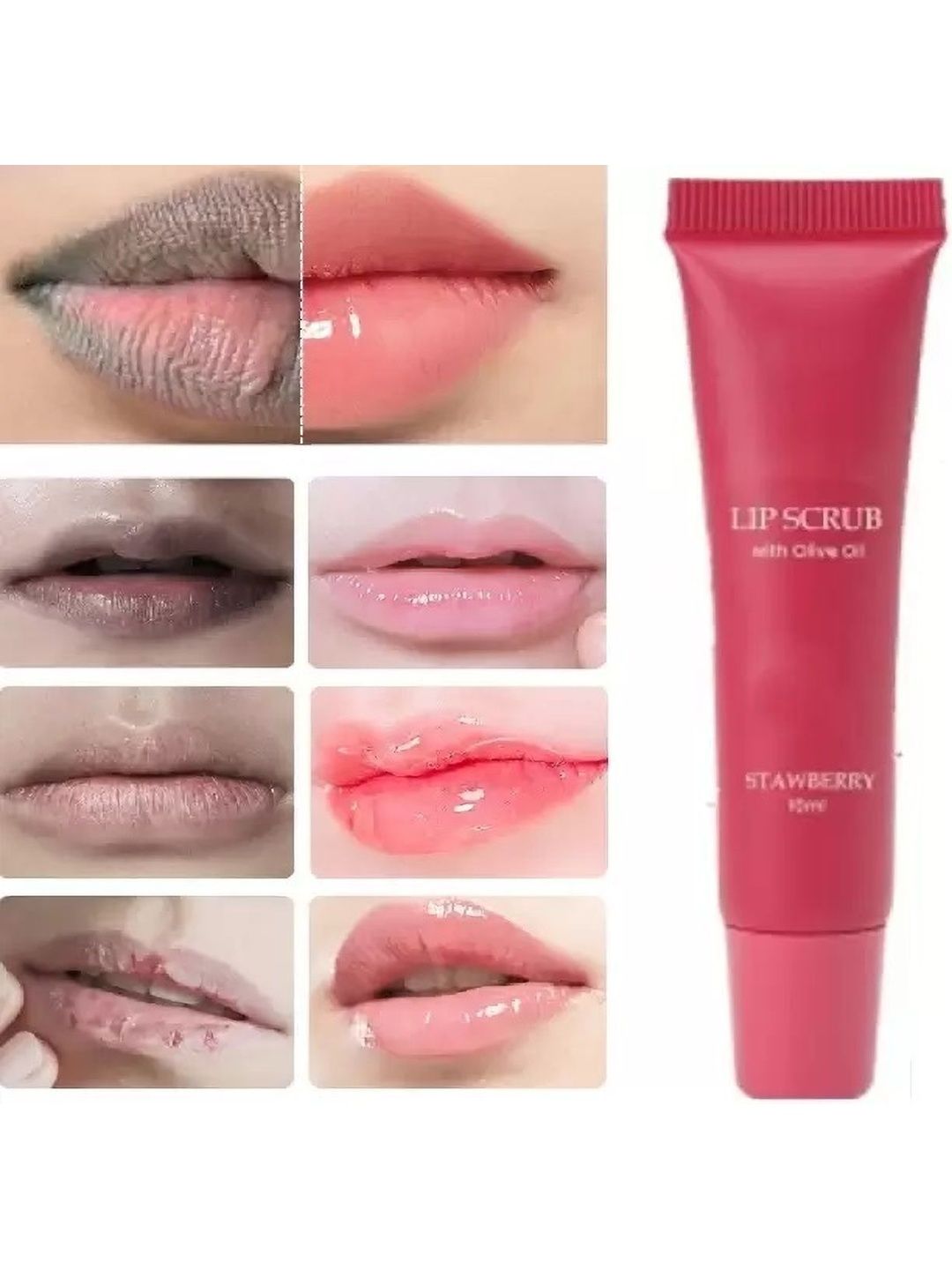 Jiwoo Olive Oil Lips Scrub For Pigmented - 10 g