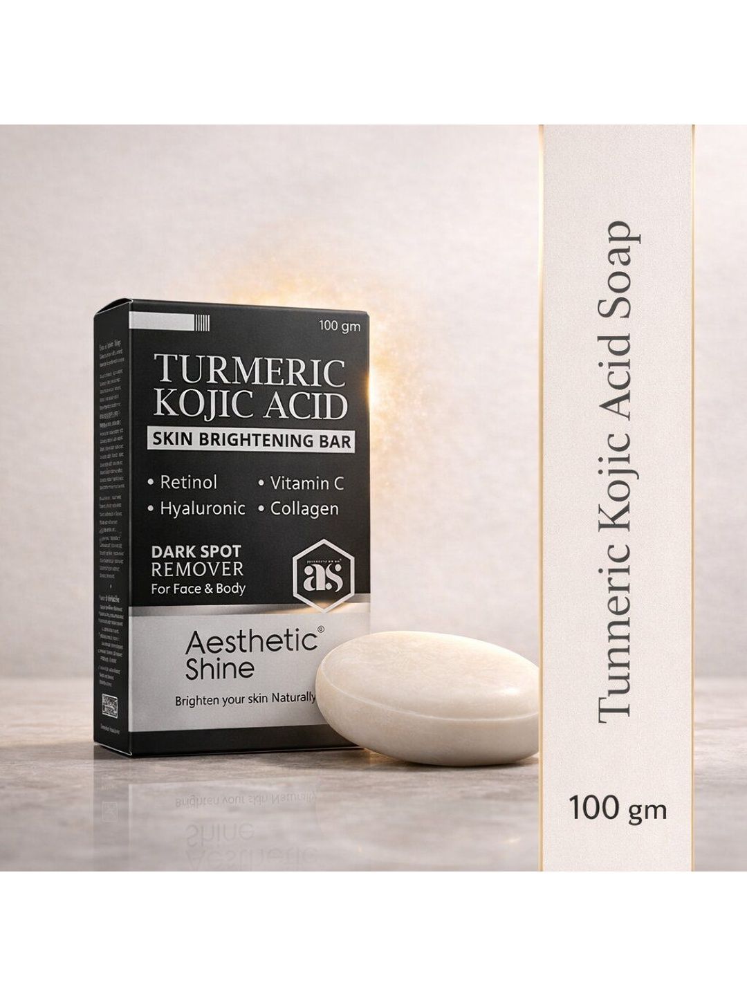 Aesthetic shine Turmeric & Kojic Soap - 100 g