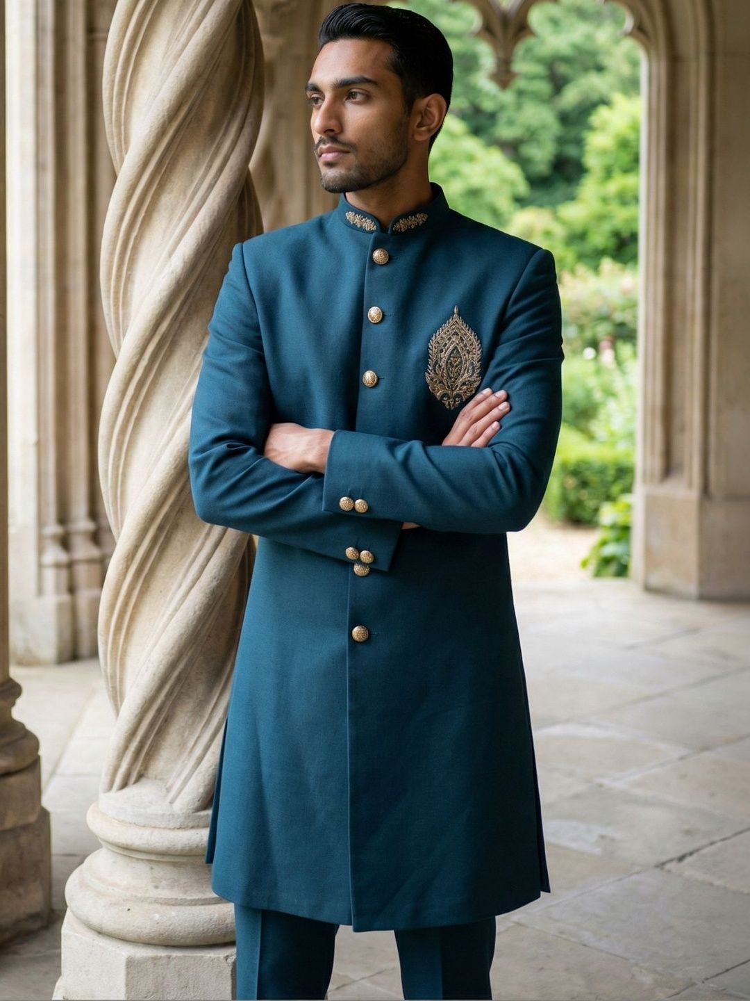 Jompers Mandarin Collar Sherwani