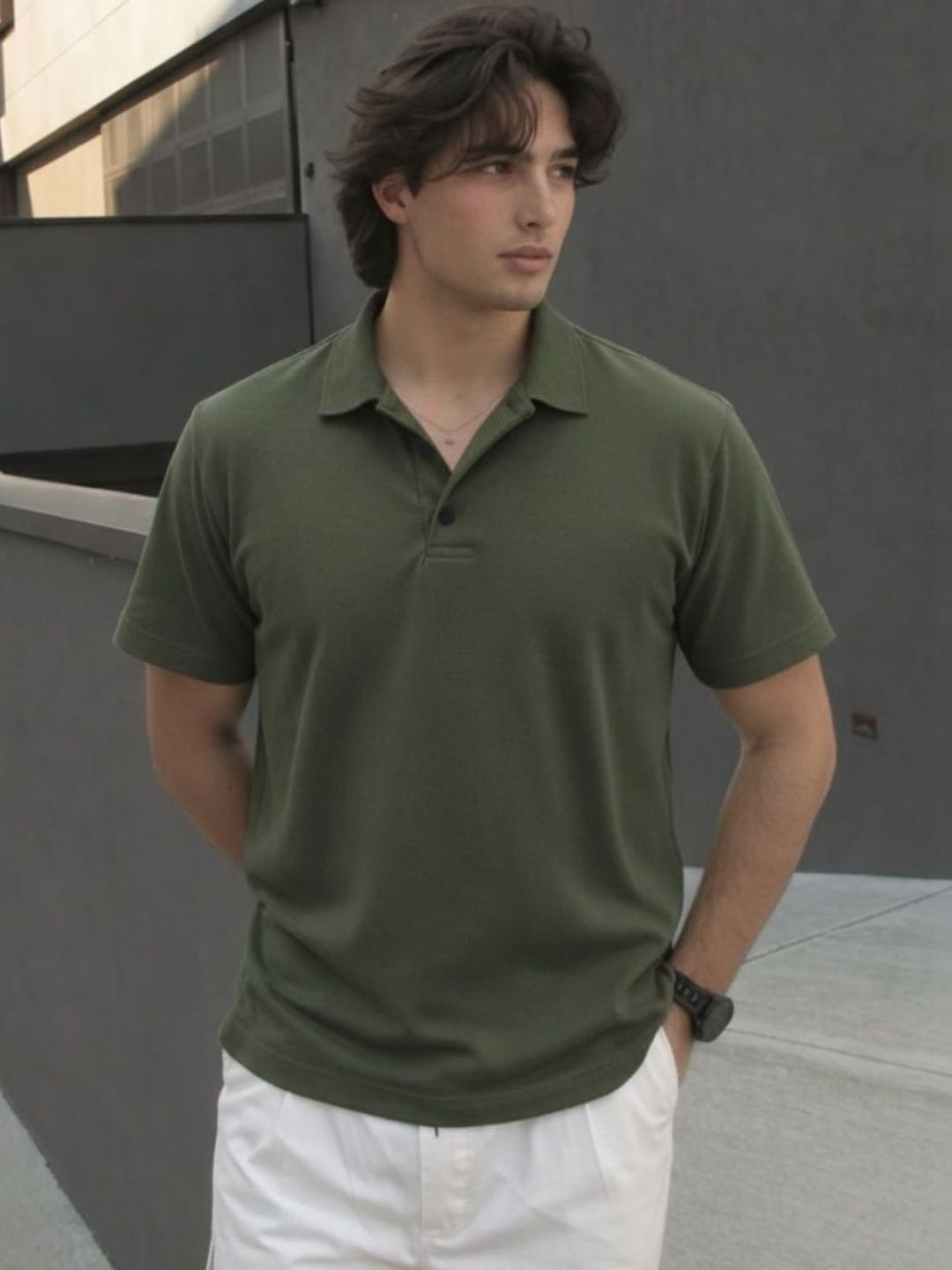 Rigo Men Polo Collar T-shirt