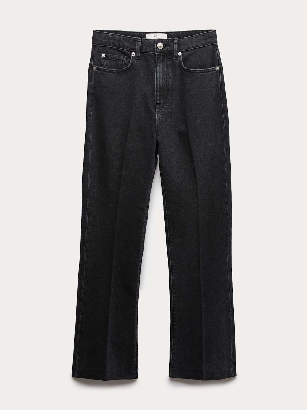 High Waisted Kickflare Cropped Jeans