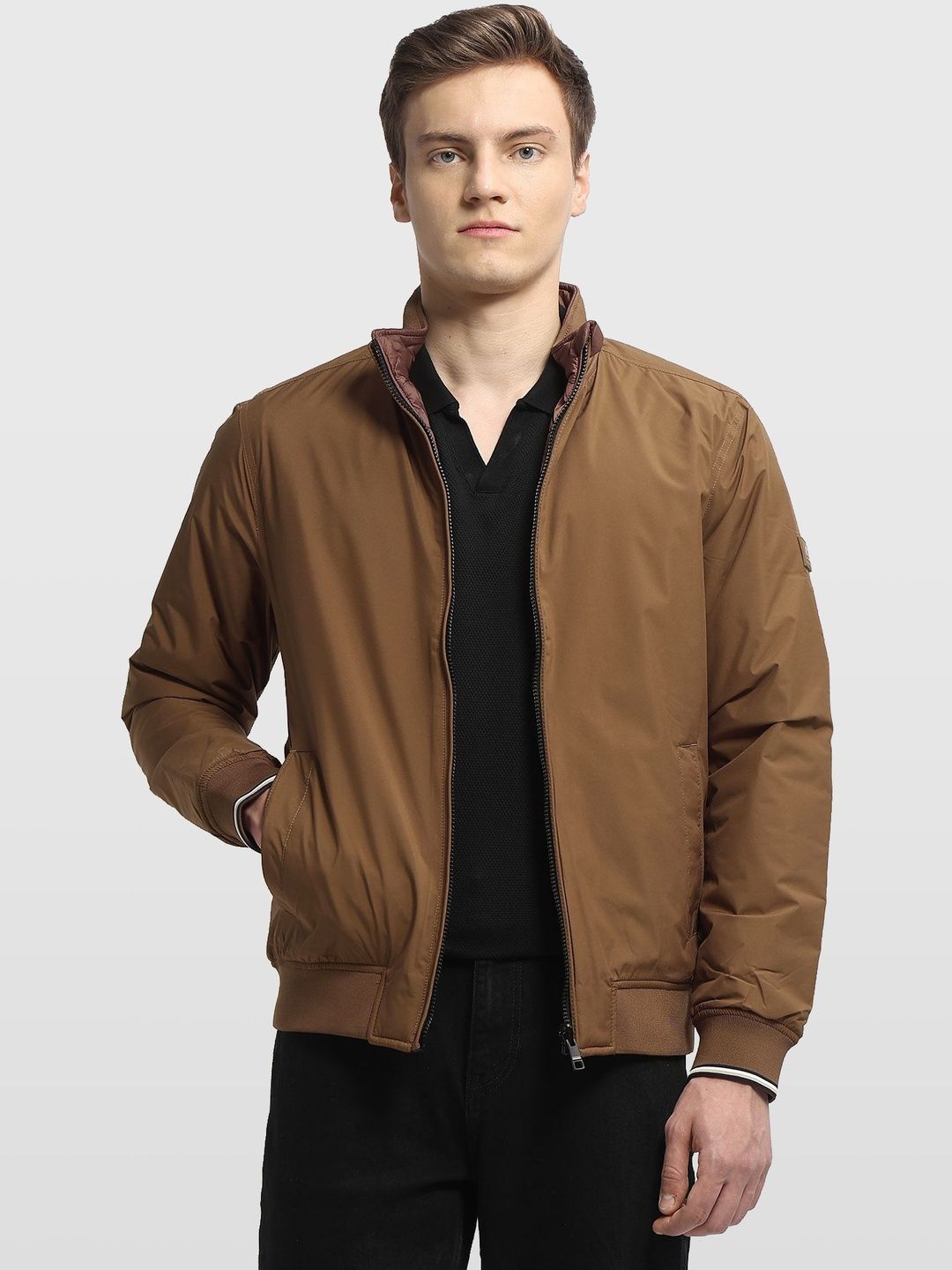 Arrow Sport Men Padded Solid Reversible Jacket