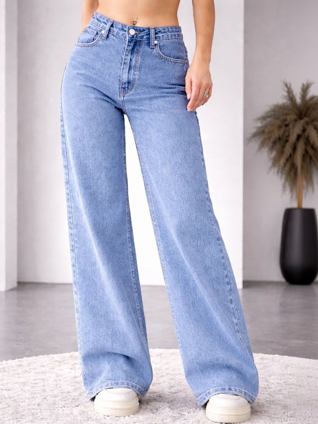 KASHIANXSTYLE Women Comfort Relaxed Fit High-Rise Stretchable Jeans