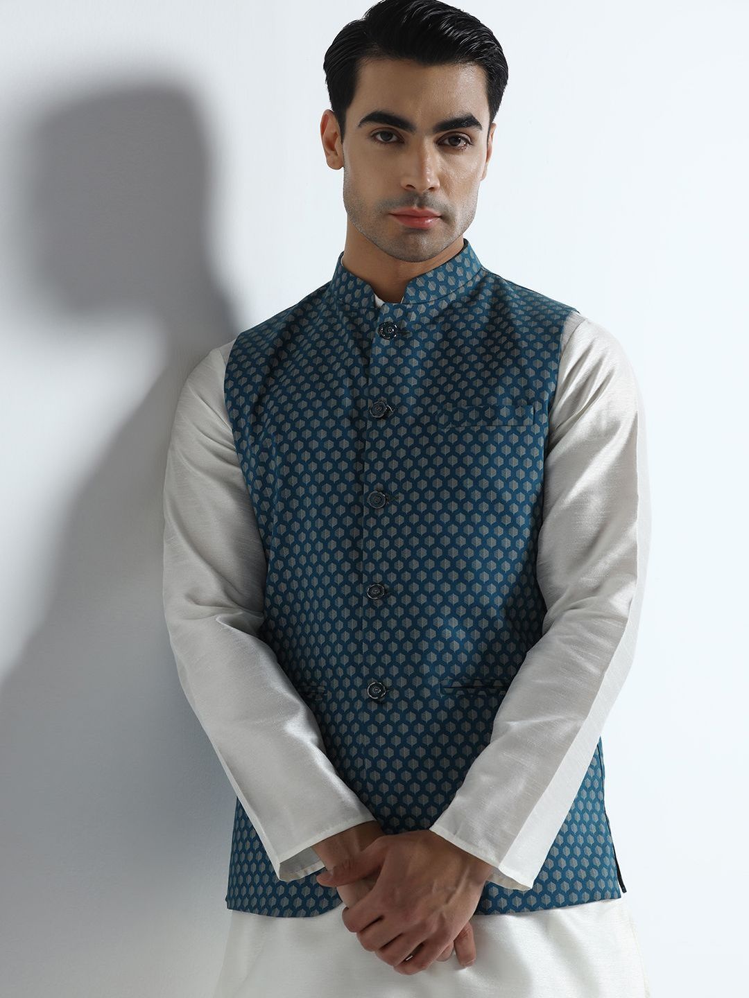 TAHVO Printed Woven Nehru Jackets