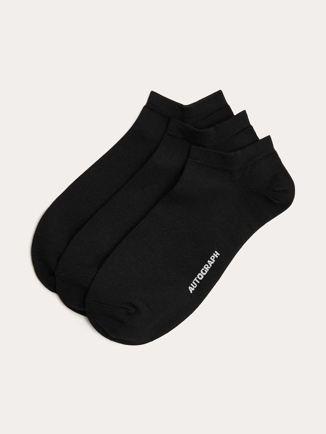 Marks & Spencer 3 Pack Egyptian Cotton Rich Trainer Liners