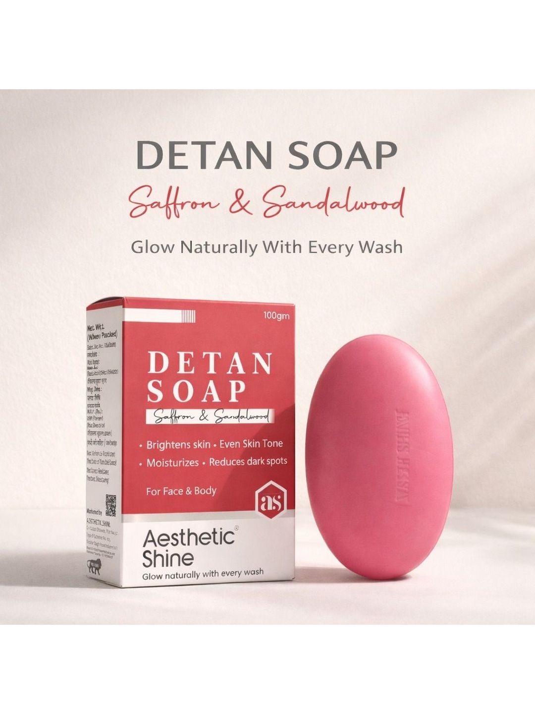 Aesthetic shine Detan Soap - 100 g