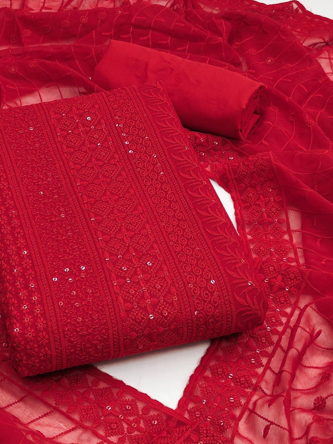 Dhaaga Ghar Embroidered Unstitched Dress Material