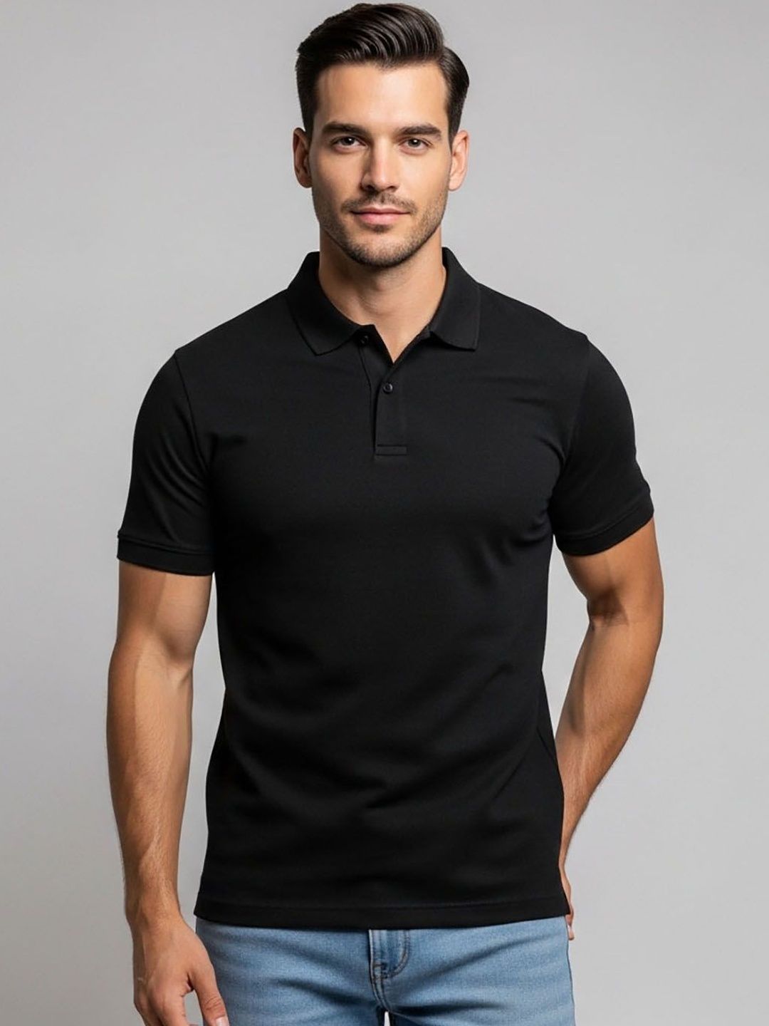 Moda Rapido Men Polo Collar T-shirt
