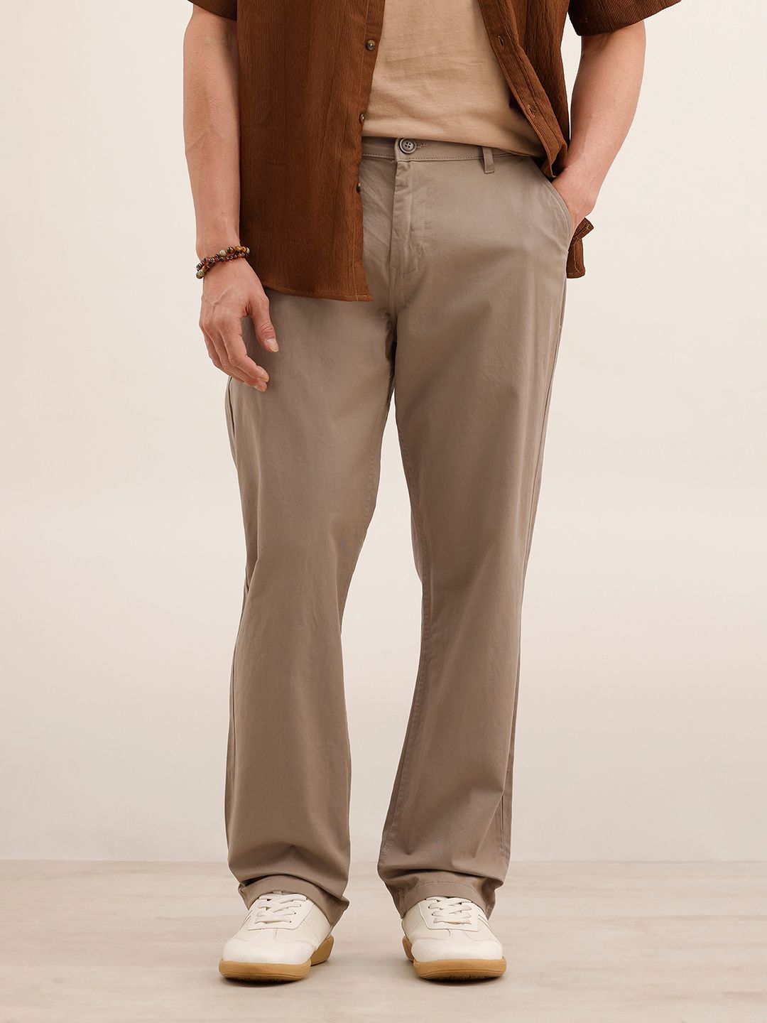 WROGN Men Anti Fit Chinos Trousers