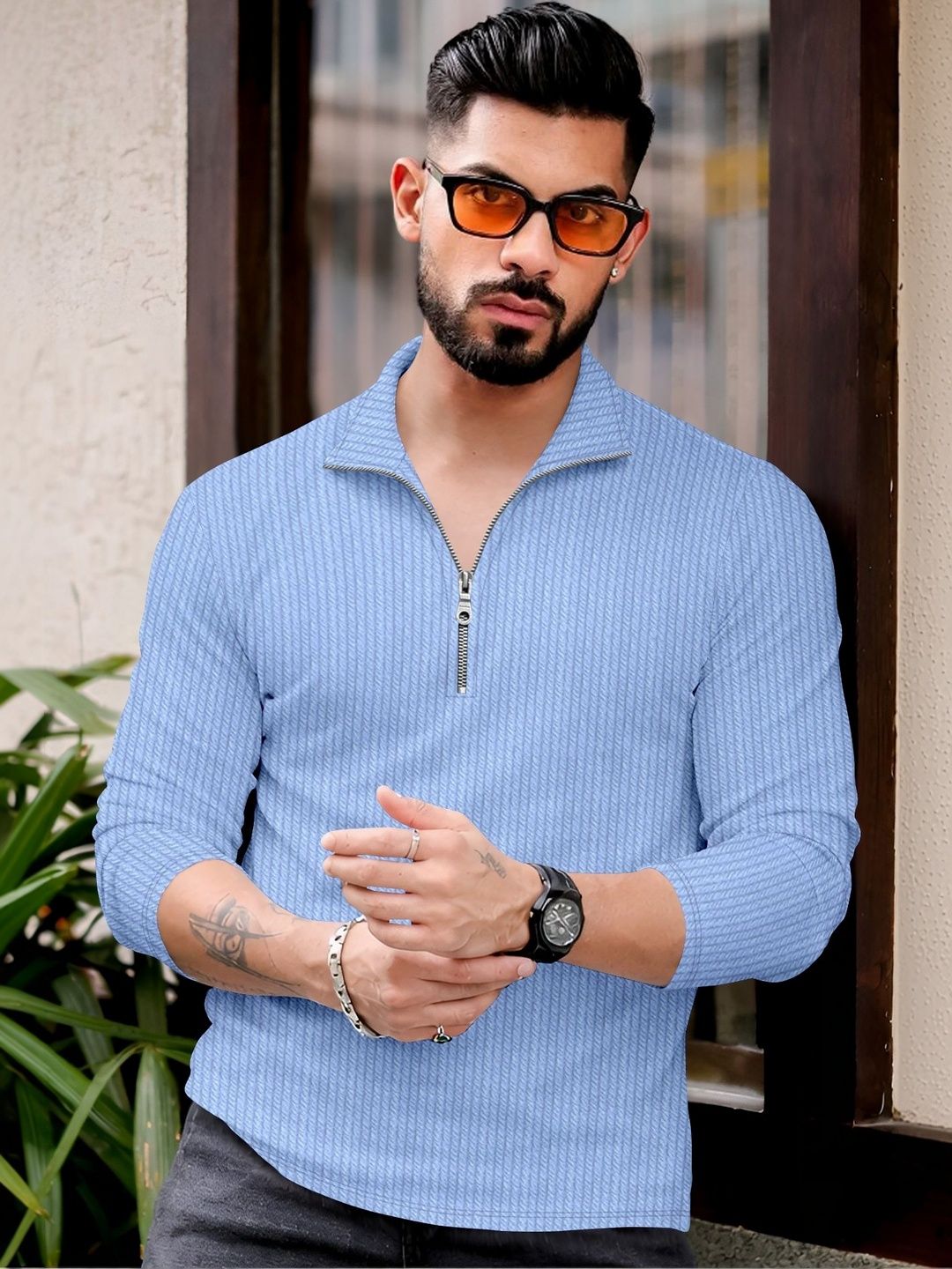KAJARU Men Polo Collar T-shirt