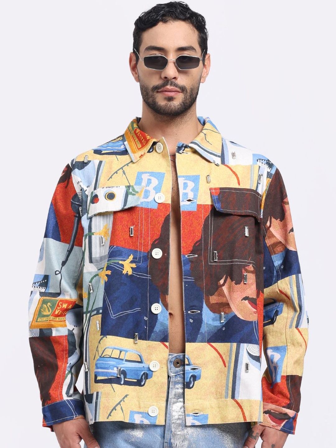 AURGE Men Woven Jacket