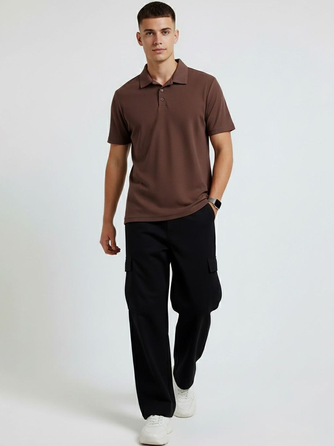 OGEN Men Polo Collar T-shirt