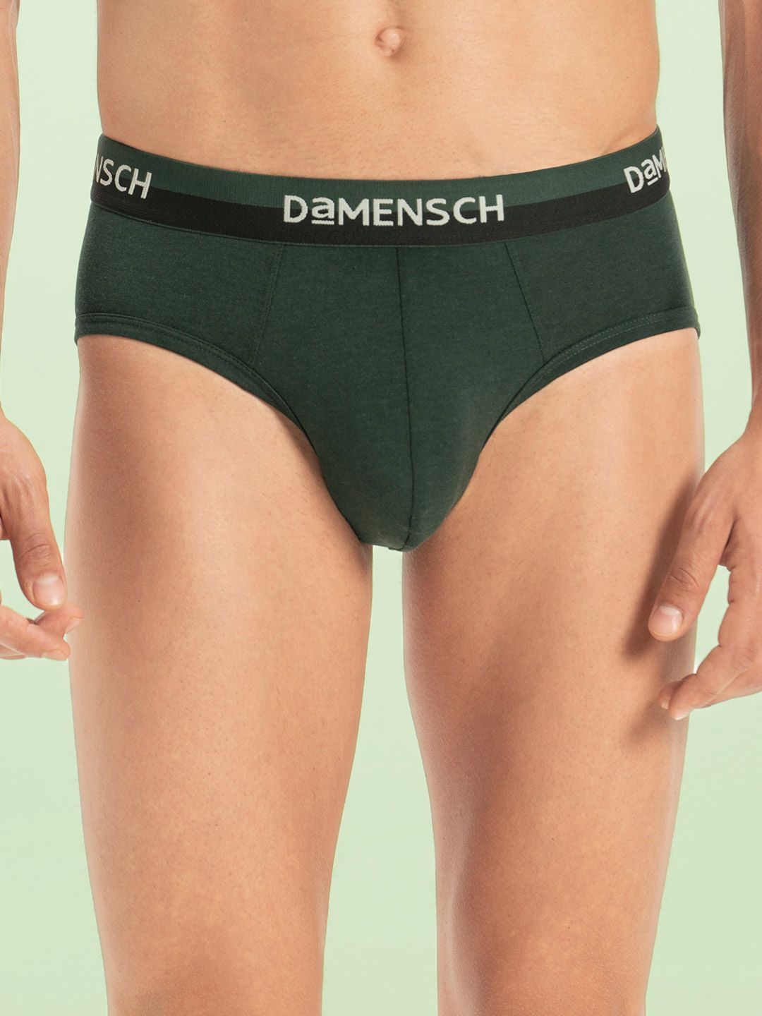 DAMENSCH Refrsh Cotton Mid-Rise Basic Briefs BR1048-PINGRN
