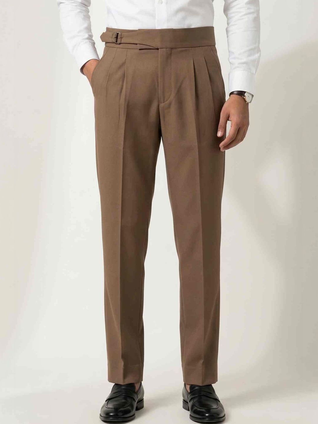 Kites Club Men Loose Fit High-Rise Trousers