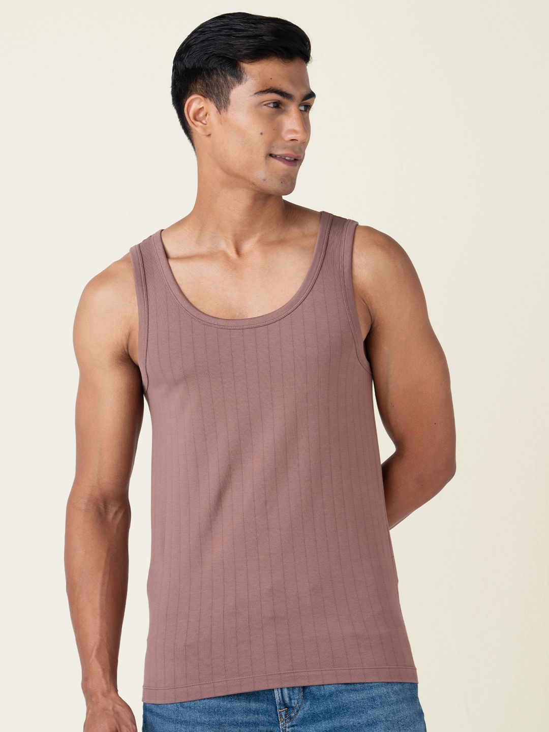 DAMENSCH Neo Cotton Premium Cotton Blend Ultra Soft Fabric Pinstripe Vests